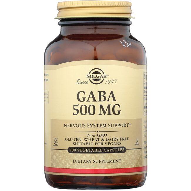 Solgar Gaba Supplement Vitamin | 500 mg | 100 Veg Caps