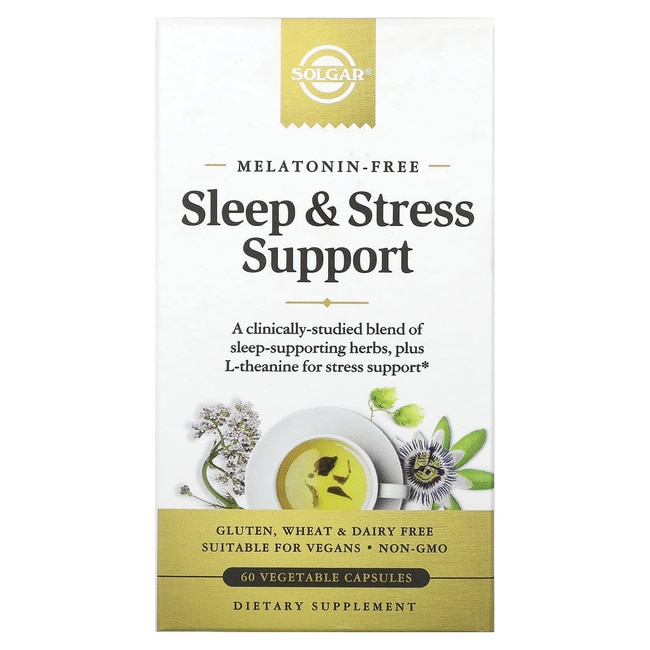 Solgar Поддержка сна и стресса, 60 растительных капсул