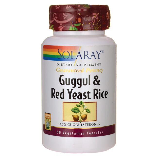 Solaray Guggul Red Yeast Rice Vitamin | 60 Veg Caps