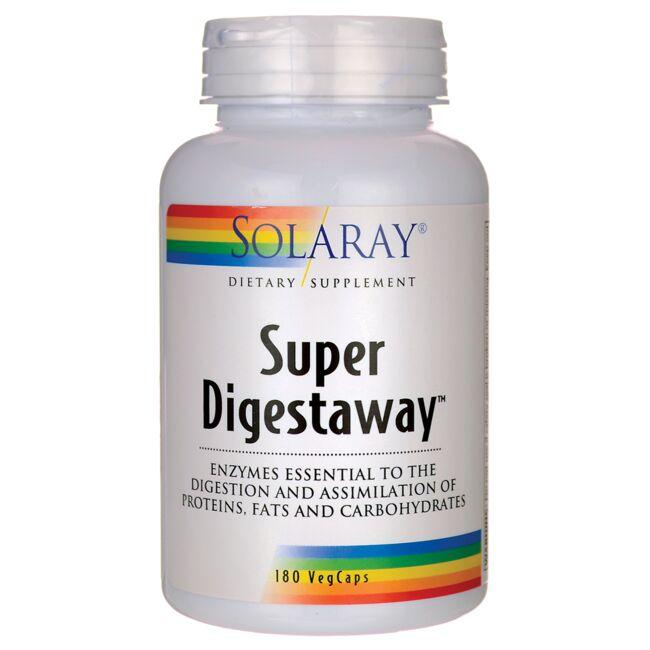 Solaray Super Digestaway Supplement Vitamin | 180 Caps