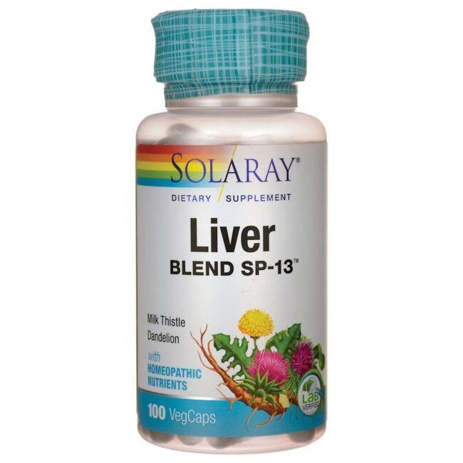 Solaray Liver Blend Sp-13 Vitamin | 100 Caps