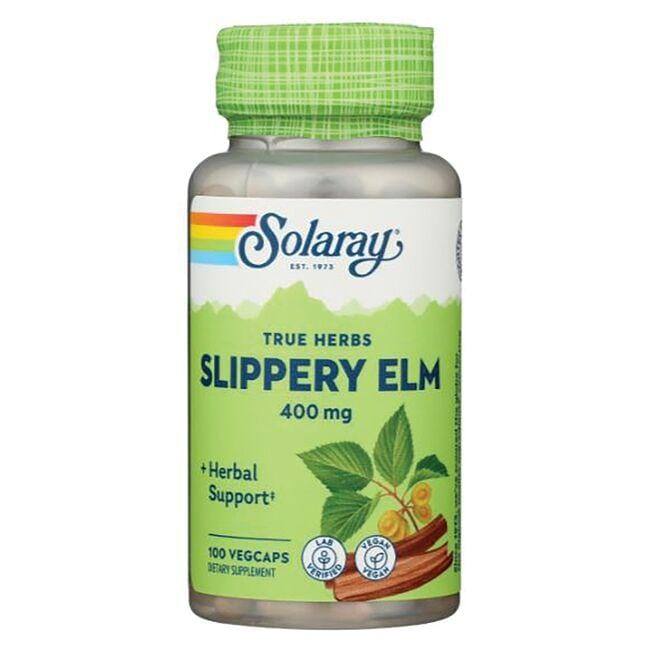 Solaray True Herbs Slippery Elm Vitamin | 400 mg | 100 Veg Caps