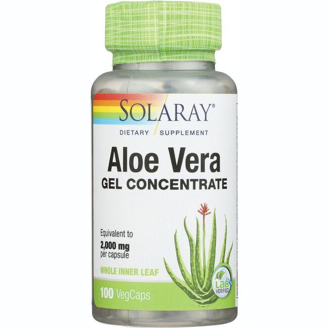 Solaray Aloe Vera Gel Concentrate | 100 Veg Caps