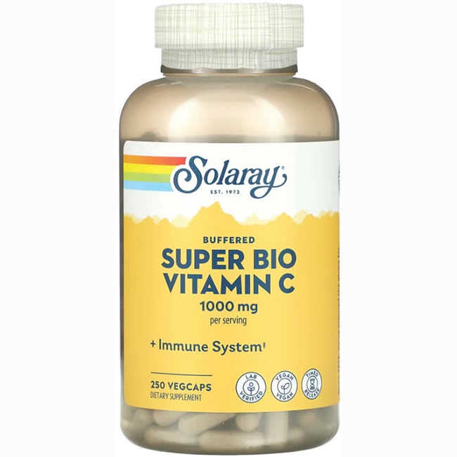 Solaray буферизованный Super Bio витамин C 1000 мг 250 растительных капсул