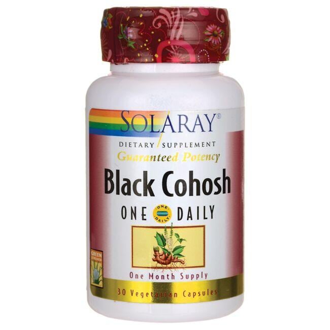 Solaray Black Cohosh One Daily Vitamin | 30 Veg Caps | Womens Health