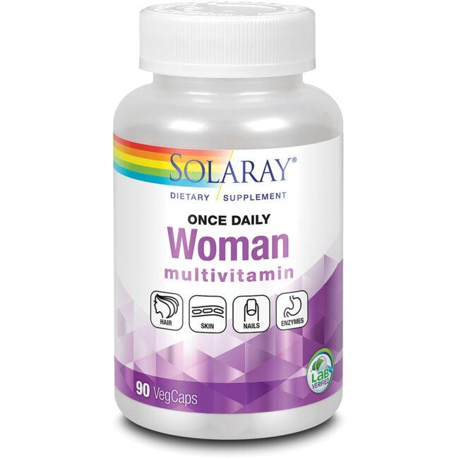 Solaray Once Daily Woman Multivitamin | 90 Veg Caps