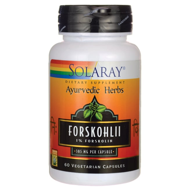 Solaray Forskohlii 385 мг 60 растительных капсул