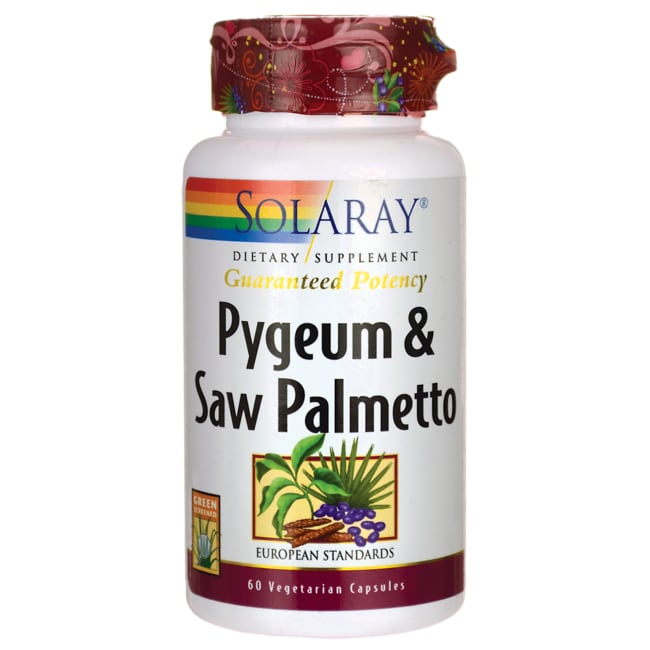 Solaray Pygeum & Saw Palmetto 60 растительных капсул