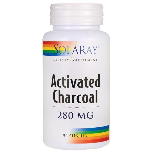 Solaray Activated Charcoal Supplement Vitamin 280 mg 90 Veg Caps