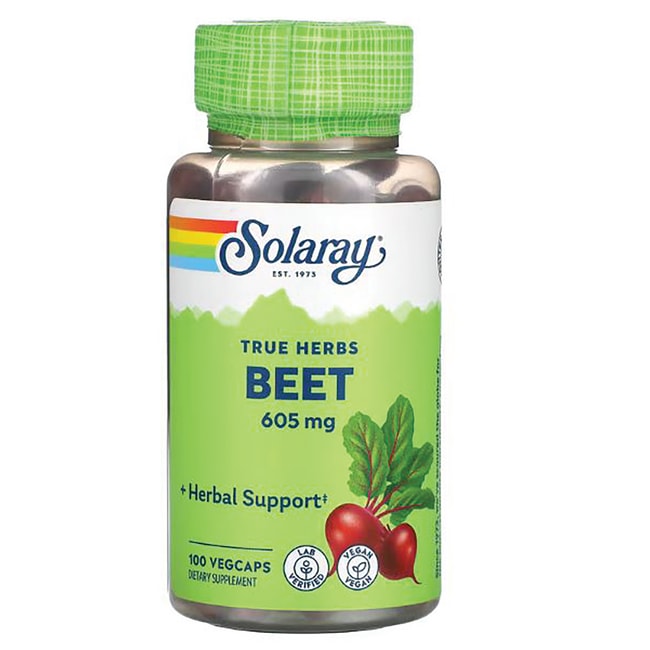 Solaray True Herbs Beet 605 мг 100 растительных капсул