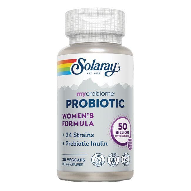 Solaray Mycrobiome Probiotic Womens Formula Supplement Vitamin | 50 Billion CFU | 30 Veg Caps