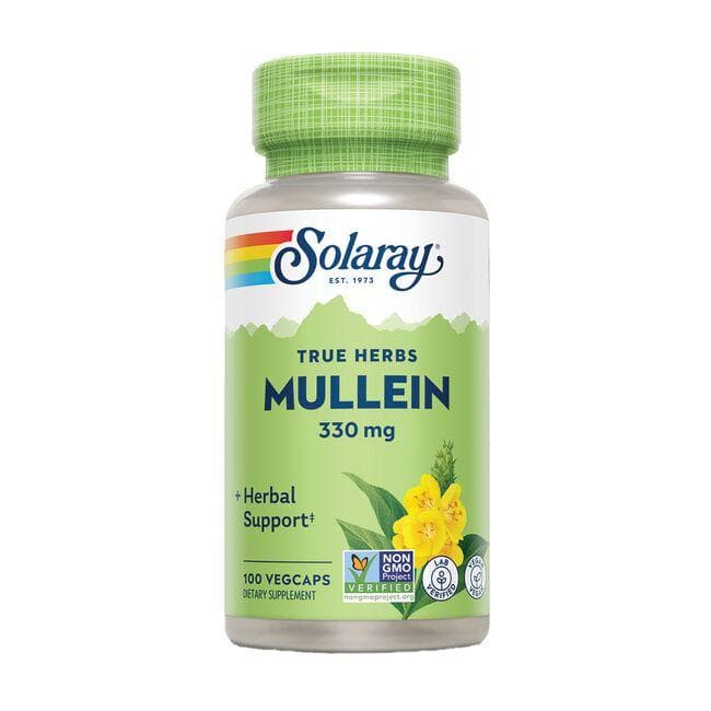 Solaray True Herbs Mullein Vitamin | 330 mg | 100 Veg Caps