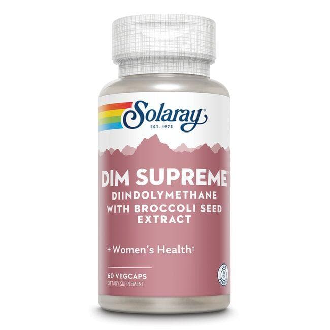 Solaray Dim Supreme Diindolymethane with Broccoli Seed Extract Supplement Vitamin | 60 Veg Caps