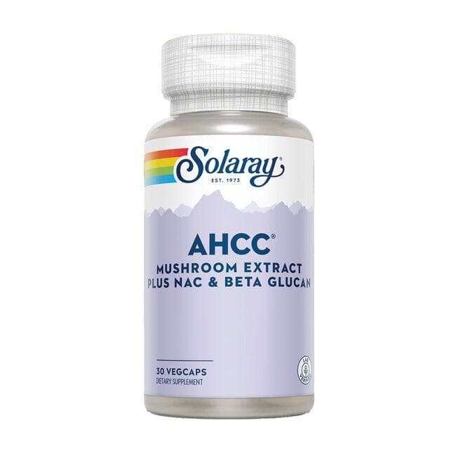 Solaray Ahcc Mushroom Extract Plus Nac & Beta Glucan Vitamin | 30 Veg Caps | Herbs and Supplements