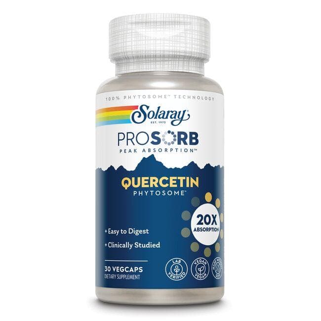 Solaray Prosorb Quercetin Phytosome Supplement Vitamin | 250 mg | 30 Veg Caps