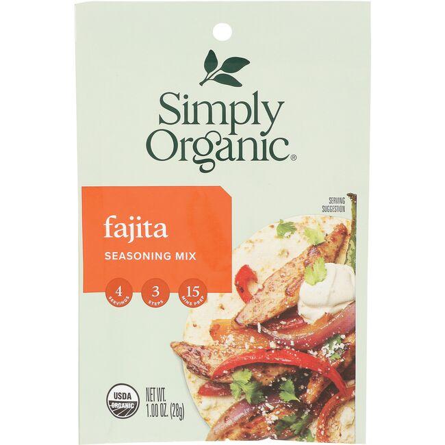 Simply Organic Fajita Seasoning Mix | 1 oz Package