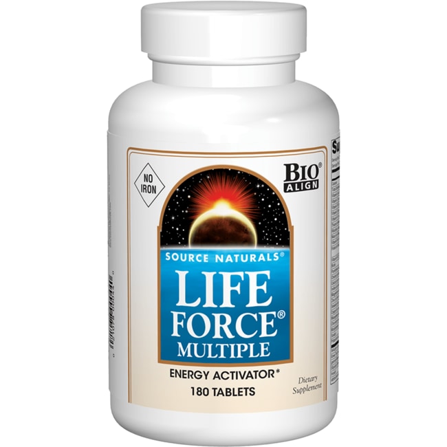 Source Naturals Life Force Multiple - без железа 180 таблеток