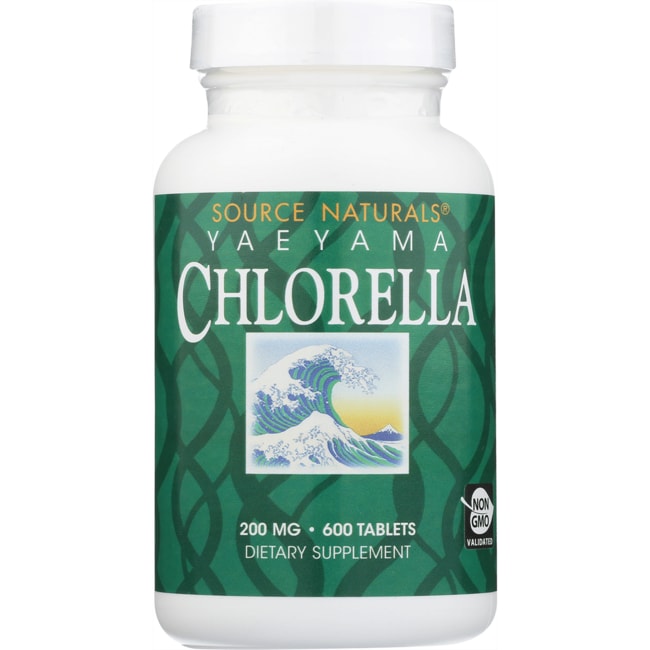 Source Naturals Yaeyama Chlorella 200 мг 600 таблеток