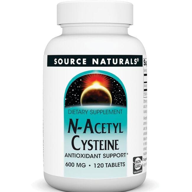 Source Naturals N-Acetyl Cysteine Supplement Vitamin 600 mg 120 Tabs