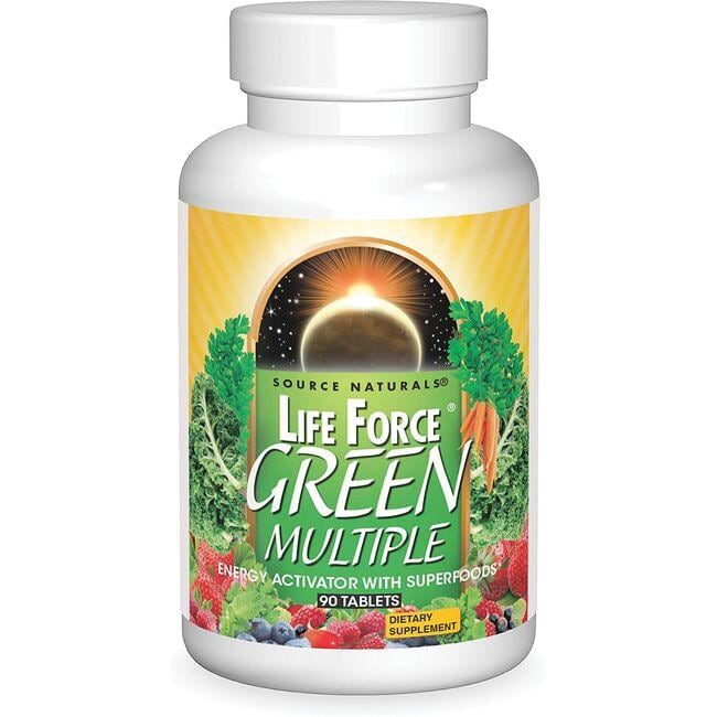 Source Naturals Life Force Green Multiple Supplement Vitamin | 90 Tabs