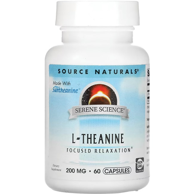 Source Naturals Serene Science L-теанин 200 мг 60 капсул