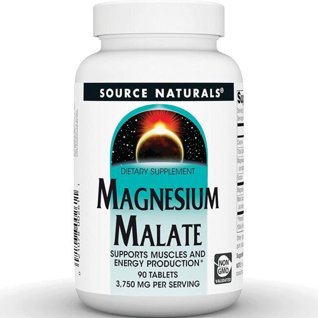 Source Naturals Magnesium Malate Vitamin 3750 mg 90 Tabs