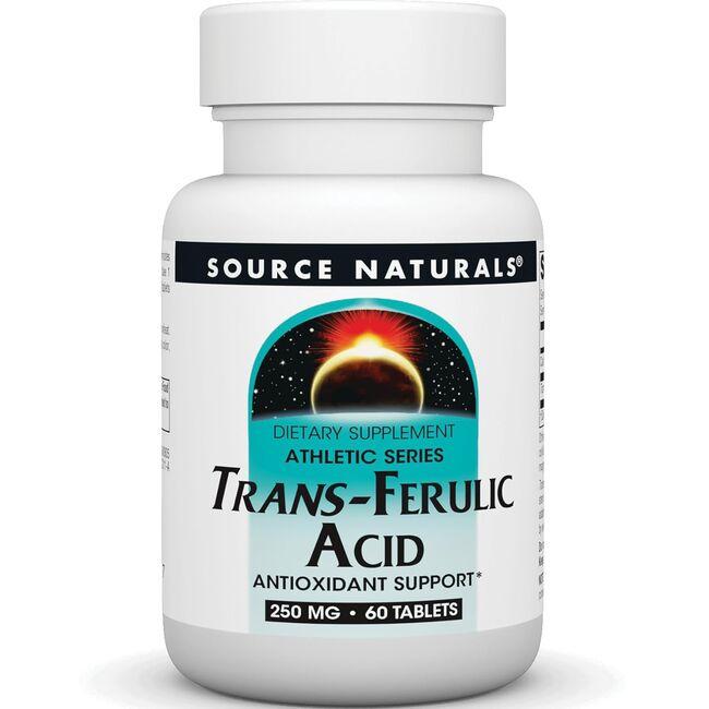 Source Naturals Trans-Ferulic Acid Supplement Vitamin | 250 mg | 60 Tabs