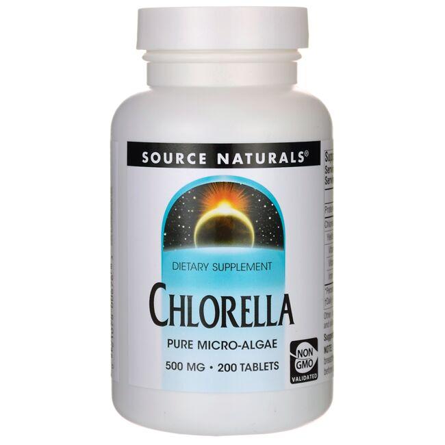 Source Naturals Chlorella Supplement Vitamin | 500 mg | 200 Tabs