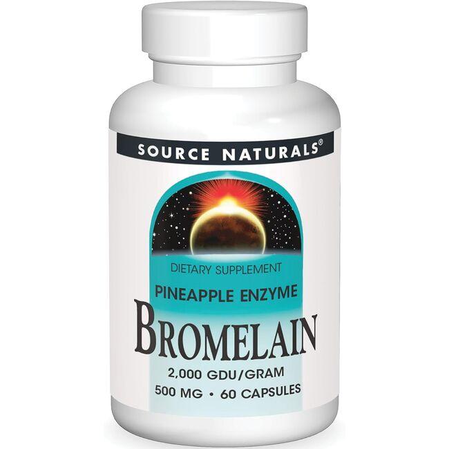 Source Naturals Bromelain Supplement Vitamin | 500 mg | 60 Caps
