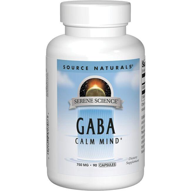Source Naturals Gaba Supplement Vitamin | 750 mg | 90 Caps