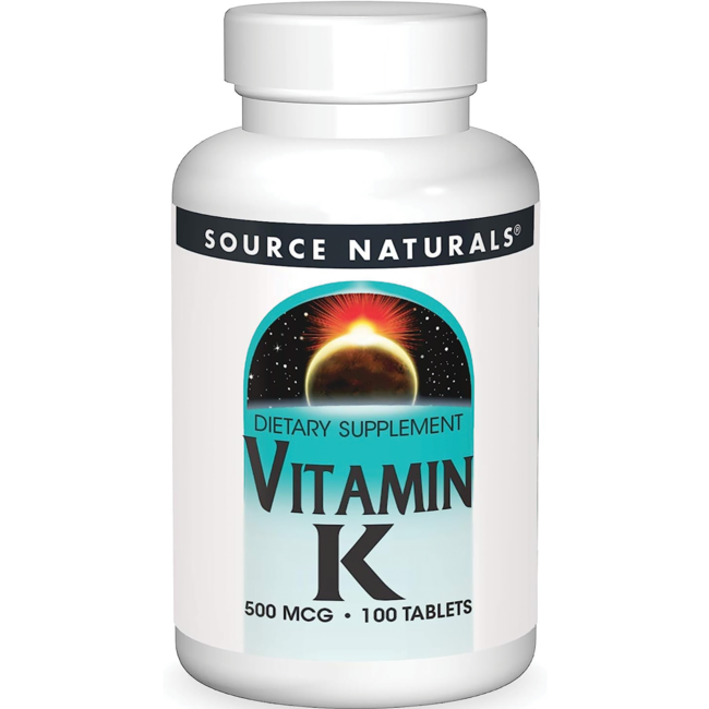 Source Naturals Витамин К 500 мкг 100 таблеток