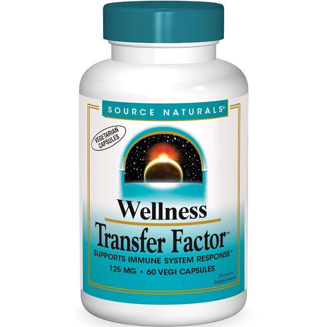 Source Naturals Wellness Transfer Factor Supplement Vitamin | 125 mg | 60 Veg Caps