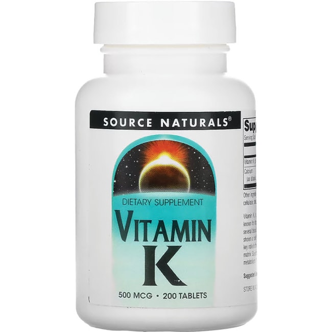 Source Naturals Витамин К 500 мкг 200 таблеток
