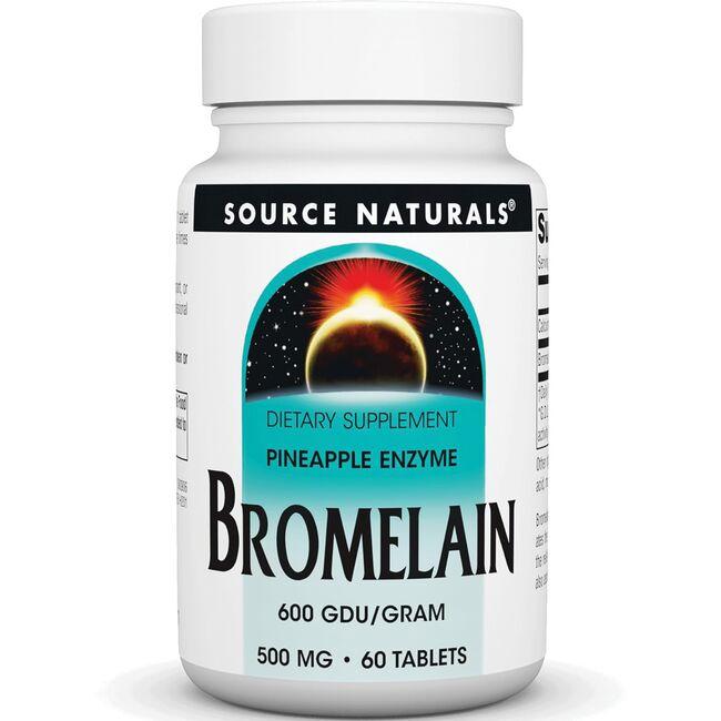 Source Naturals Bromelain Supplement Vitamin | 500 mg | 60 Tabs