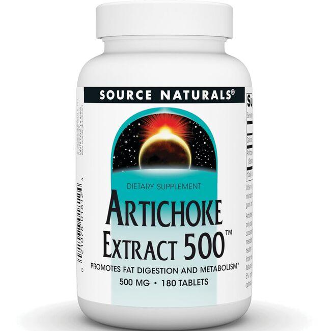 Source Naturals Artichoke Extract 500 Vitamin | 500 mg | 180 Tabs