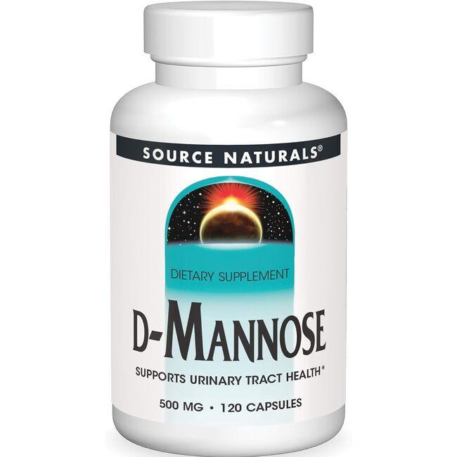Source Naturals D-Mannose Supplement Vitamin | 500 mg | 120 Caps