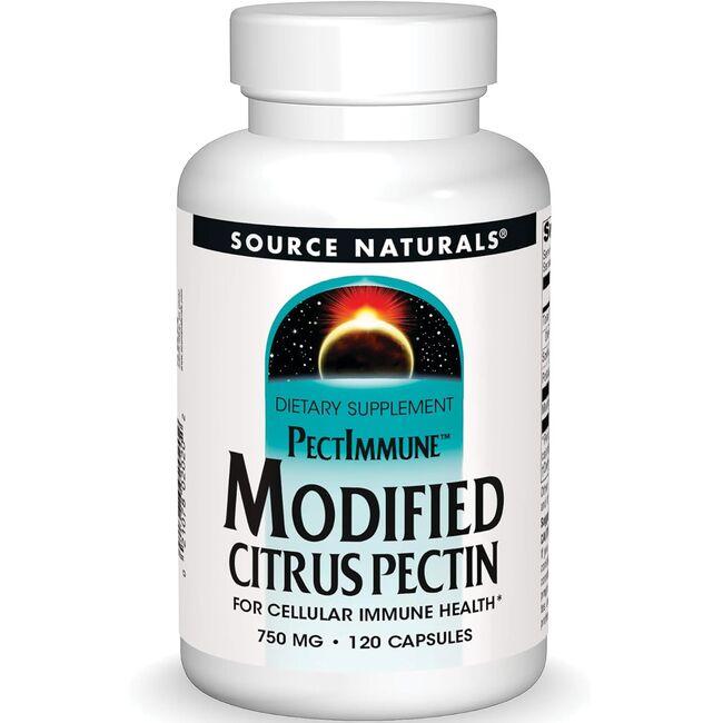 Source Naturals Pectimmune Modified Citrus Pectin Supplement Vitamin 750 mg 120 Caps