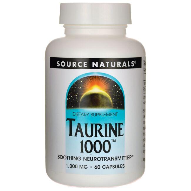 Source Naturals Taurine 1000 Supplement Vitamin 1000 mg 60 Caps