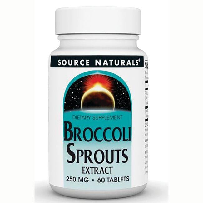 Source Naturals Broccoli Sprouts Extract Supplement Vitamin | 250 mg | 60 Tabs