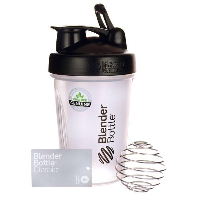 Blender Bottle with Adjustable Loop 20oz Black