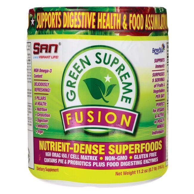 San Nutrition Green Supreme Fusion Supplement Vitamin | 11.2 oz Powder