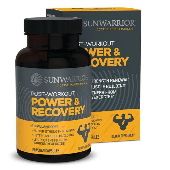 Sunwarrior Post-Workout Power & Recovery Supplement Vitamin | 120 Vegan Caps