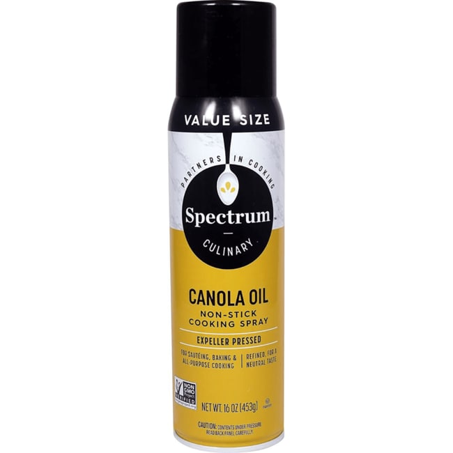 Спрей для приготовления пищи с антипригарным покрытием Spectrum Essentials Canola Oil 16 жидких унций Liq