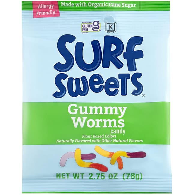 Жевательные червячки Surf Sweets, 2,75 унции