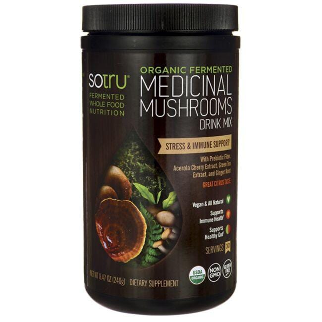 Sotru Organic Fermented Medicinal Mushrooms Drink Mix 8.47 oz Powder