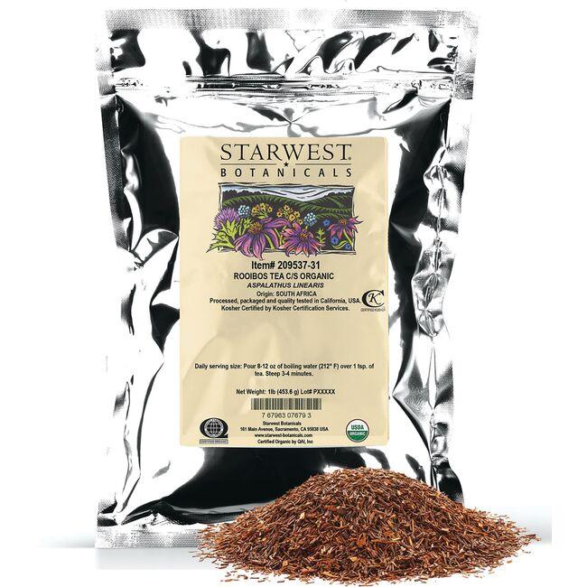 Starwest Botanicals Rooibos Tea C/S Organic | 1 lb Package