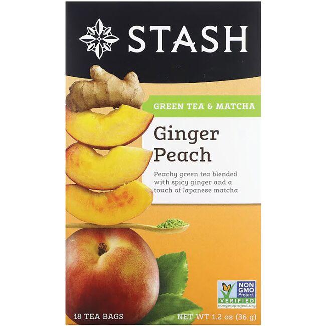 Ginger Peach Green Tea with Matcha