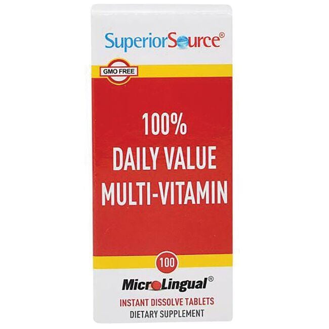 Superior Source 100% Daily Value Multi-Vitamin | 100 Tabs