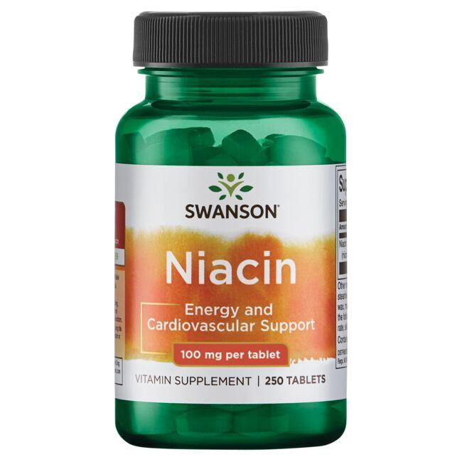 Swanson Premium Niacin Vitamin 100 mg 250 Tabs