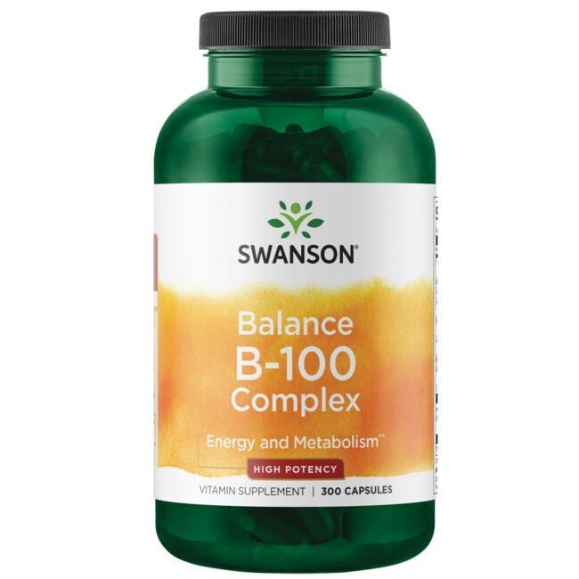Swanson Premium Balance B-100 Complex - High Potency Vitamin 300 Caps Vitamin C